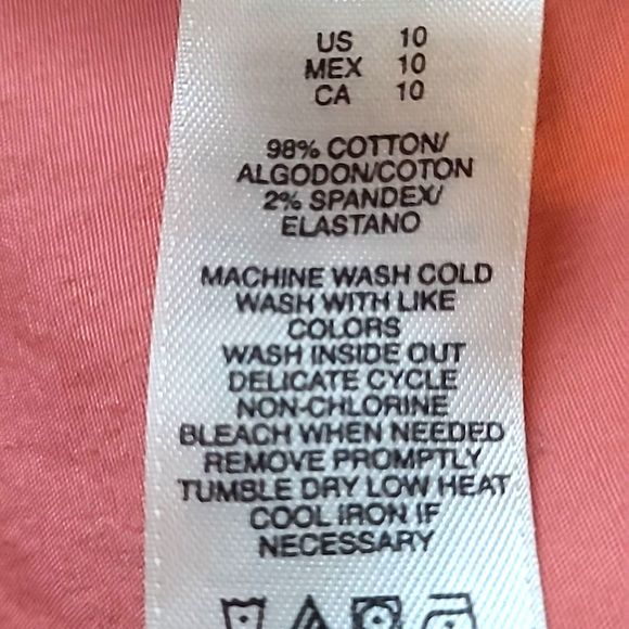 DKNY Roll Tab Bermuda / Short Shorts Mid Waist Rise Pockets Adjustable Length - Picture 12 of 16